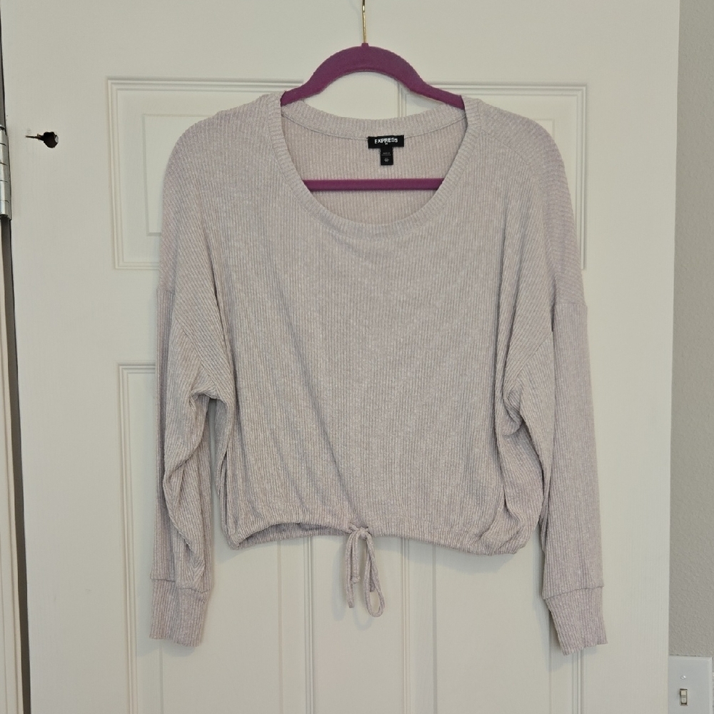 Express Long Sleeved Ribbed Top